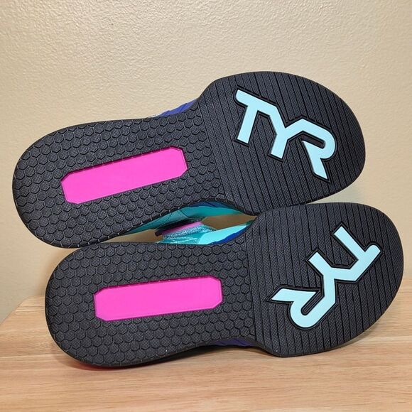 TYR L-1 Lifter Weightlifting Shoes Mint Pink Purple Women's Size 7 - Picture 6 of 7
